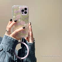 Wave-point loving butterfly knot applicable iPhone13promax apple 12 phone shell 11 female xs xr hanging ring 8 soft