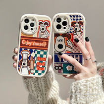 Cartoon Splicing Pooch Applies iPhone12promax Apple 13 Phone Shell 11 Silicone Xs Couple Xr 8 Tide
