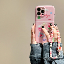 Pink Fridge Sticker applies iPhone12promax Apple 13 phone shell 11 cartoon xs bracelet xr female 8p