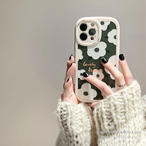 ins spring flowers apply iPhone12 apple 13promax mobile phone shell 11 green xs xr anti-fall 8p female