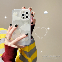 Korean Wind Cloud Dove Love applies iPhone12 13promax Apple 11 mobile phone shell xs new xr transparent 8 women