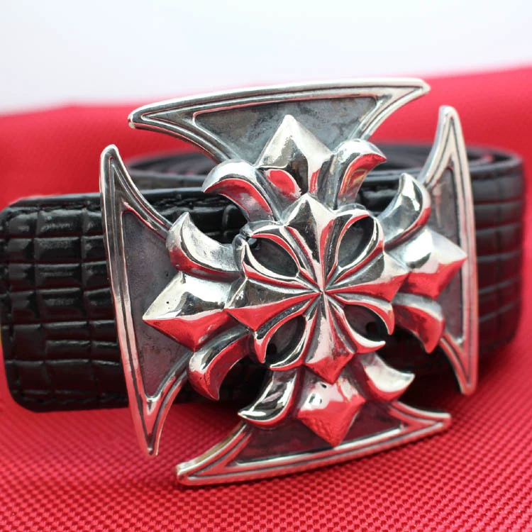 Belt, retro buckle, (Physicals), punk style