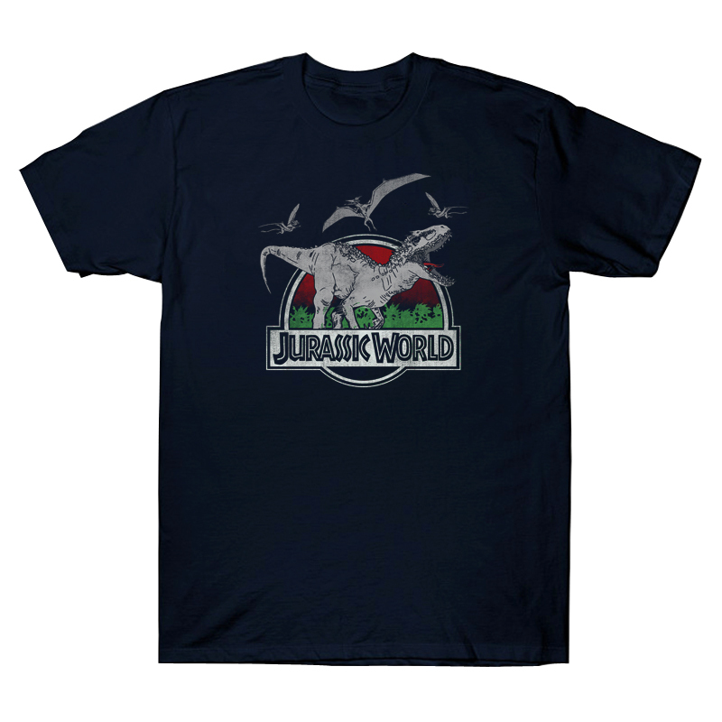 New Dinosaur Jurassic T-Rex T-Shirt Short Sleeve Unisex Loose Cotton Clothing World Park Summer New Dinosaur Jurassic T-Rex T-Shirt Short Sleeve Unisex Loose Cotton Clothing World Park Summer