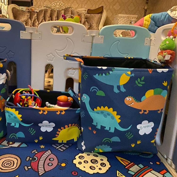 Nordic children's toy storage bucket bunch mouth storage basket sundries storage basket storage box cartoon clothes dirty clothes bucket