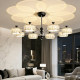 Italian style living room chandelier light luxury crystal high-end hall main light modern simple whole house combination package lighting fixtures KK