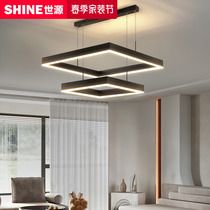 Fashion Nordic Living Room Chandelier Modern Minimalist Atmosphere Home Restaurant Luminaire Creative Personality Box Living-room Light