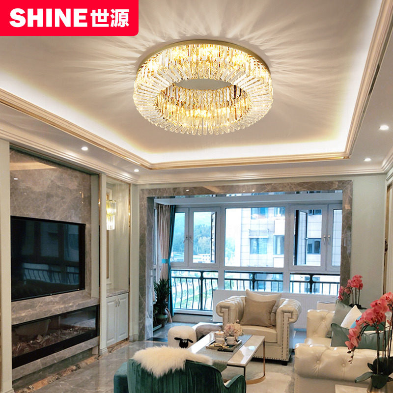 Light Extravaganza Living-room Light Bedroom Crystal Suction Dome Light Rear Modern Light Lavish Internet Red Light Fixtures 2022 New Crystal Suction Dome Lights