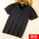 Áo thun nam tay ngắn liền mạch cộng với nhung dày nửa tay áo Slim co giãn vừa dày ấm ấm áo đáy mùa thu đông áo thun nam cotton