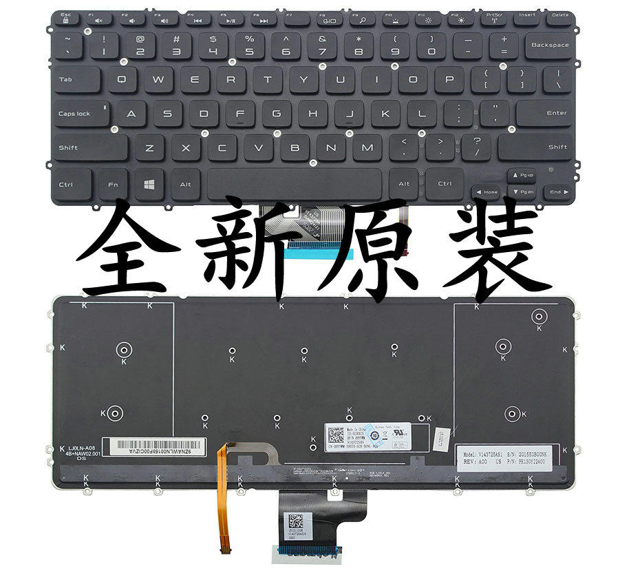 New US English DELL Dell XPS 15 9530 9530B Precision M3800 backlit keyboard