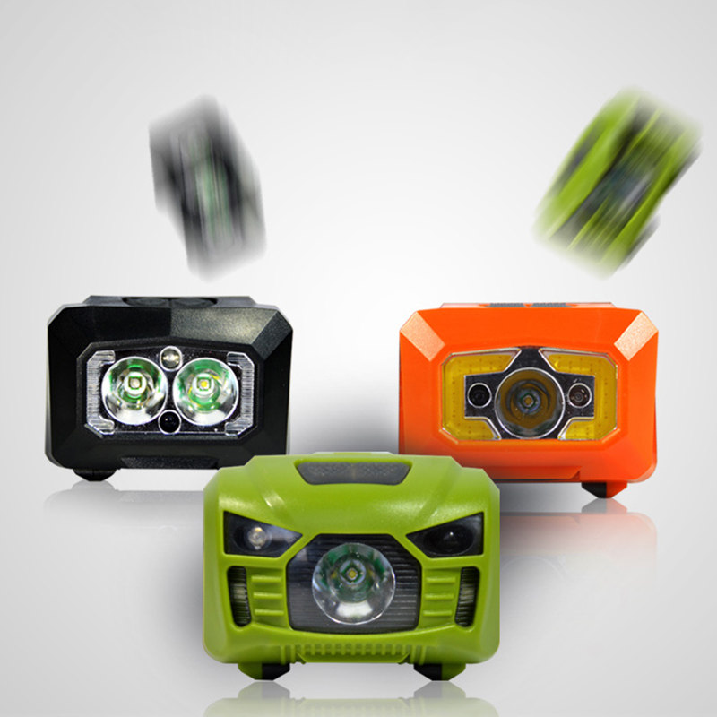 Castle Lotus COB induction headlights headwear LED light intense light night fishing outdoor ultra bright mini rechargeable industrial mine lamp