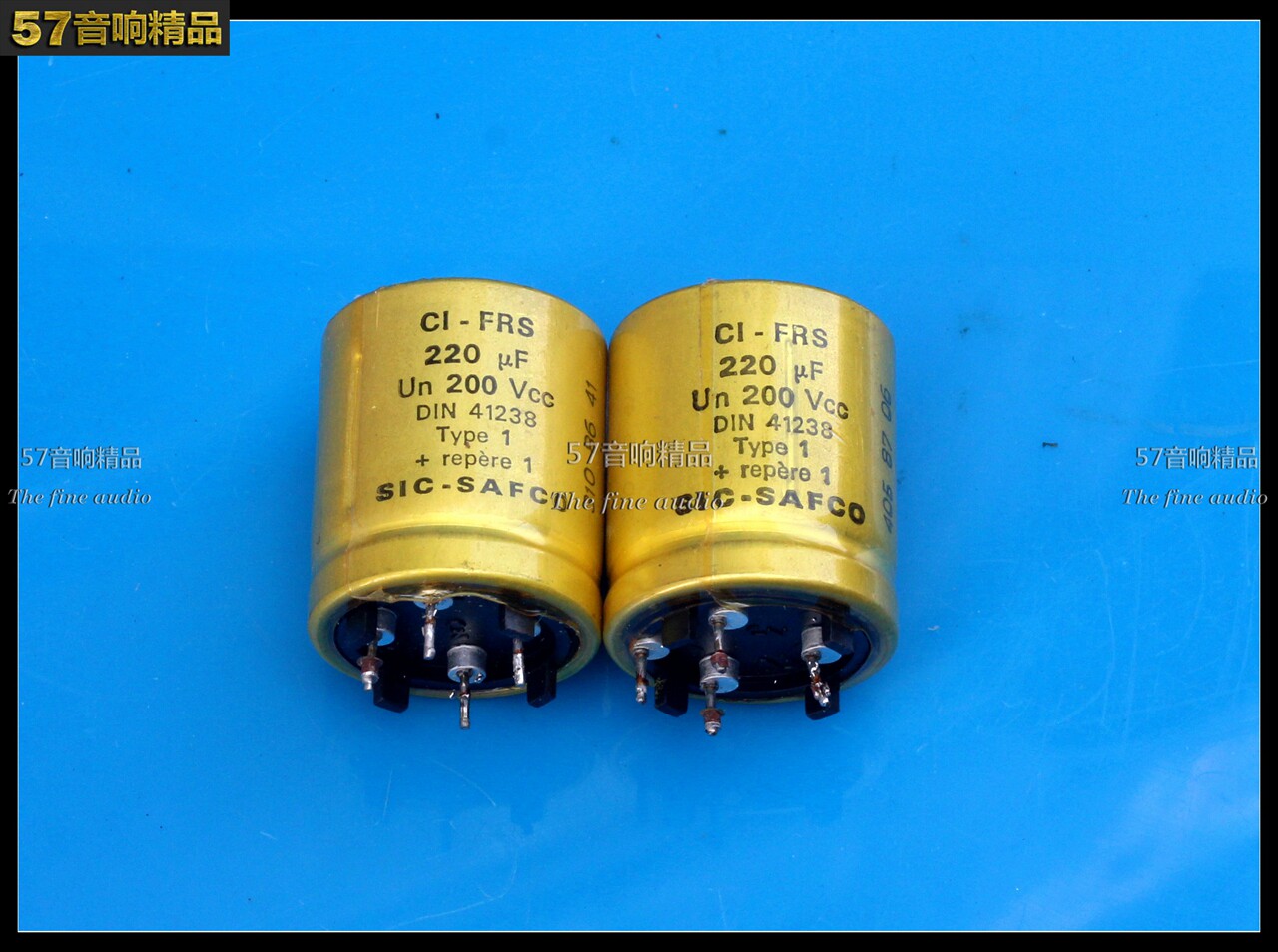 France SIC gold 200V 220UF bile machine fever cathode filter electrolytic capacitor