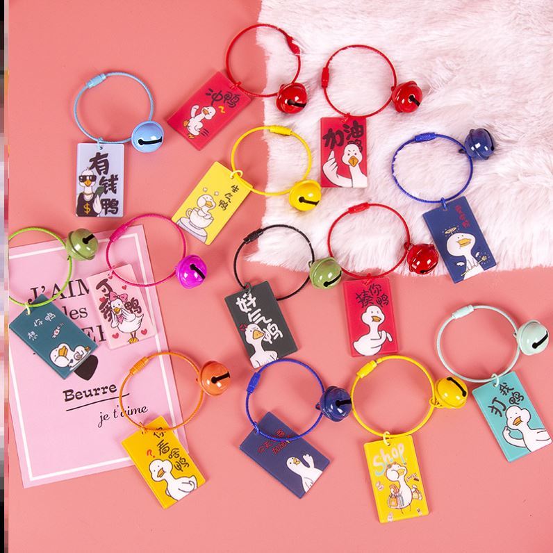 Middle Exam Gaokao Rush Duck Key Clasp Pendant Students class small gift motivatio today also have to be refueled with duck school bag hang