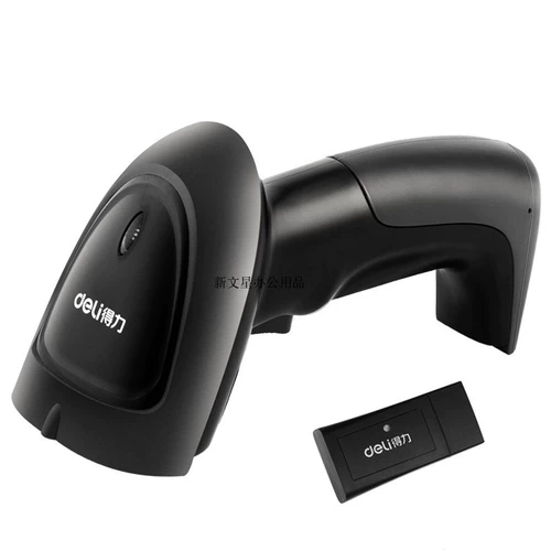Deli сканированный код Gun Wireless Laser Courier Single Scanner Supermarket Supermarket Cash Register Scanning Scanning Gun Wired Payment