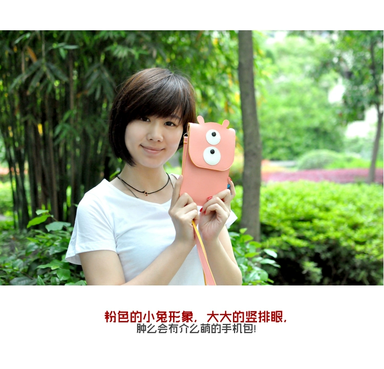 PLUMO Samsung Apple iPhone8plus Messenger Màn hình cảm ứng Vỏ điện thoại Bao da dễ thương Túi màu dễ thương - Túi điện thoại