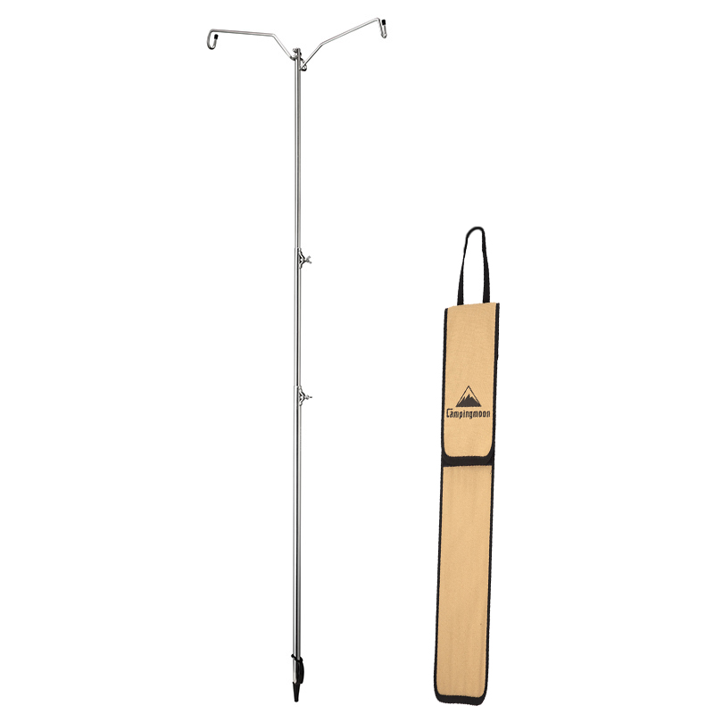 CAMPINGMOON COMAN Stainless Steel Light frame Scrolling Portable Steel Lamp LED Camp Light Range