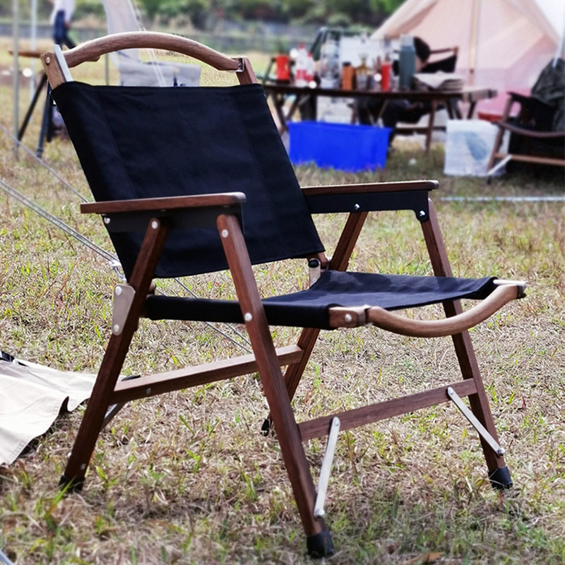 TNR military chair Kermit chair outdoor camping self-driving picnic folding chair park courtyard leisure solid wood chair