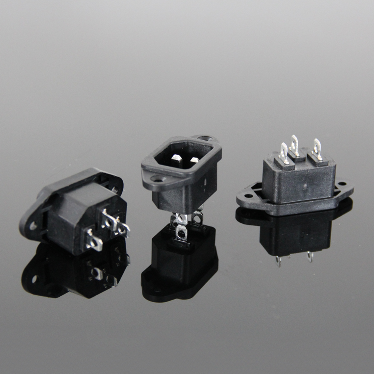 Pint Socket Solid Copper Column Three Eyes With Ear Power Socket 15A Electric Car Electric Cooker Computer Socket