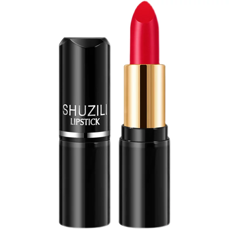 Vitaminised red multicoloured lipstick, long-term effect