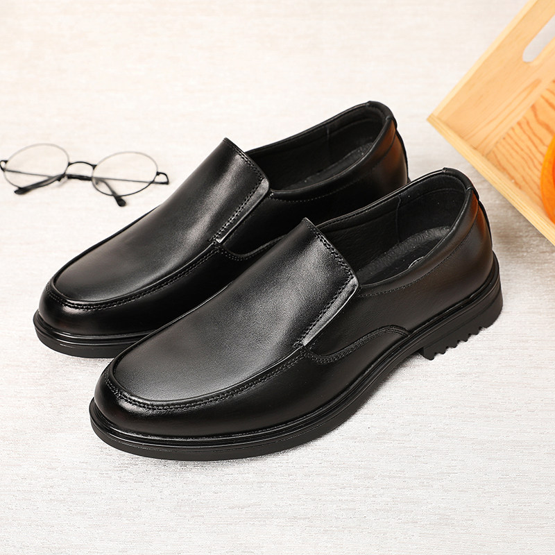 Broken code special price leaking shoes foreign trade toe layer cowhide cut standard formal men's shoes soft bottom cover foot business genuine leather shoes