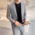 2020 Summer Trend mùa xuân / Casual Suit Suit Đàn ông Slim Hàn Quốc Version trẻ Handsome Suit nhỏ Groom Wedding Dress 