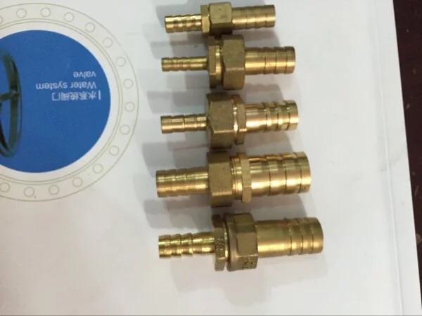 Copper two-pass pagoda in-line variable diameter water pipe joint plug hose quick conversion joint 6 8 10 1225mm