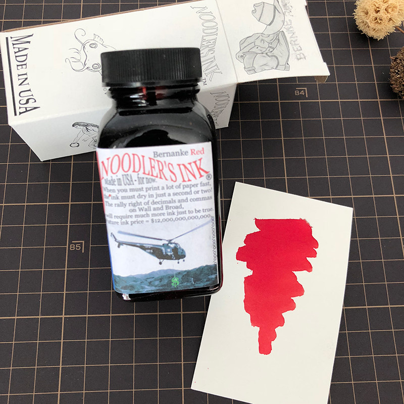 Noodlers ink Fish Ink Bernanke Series Black Blue Blue Black Red About 2 5s Quick Dry Pen