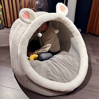 Домик для собаки с кроличьими ушками (хрустальный бархат)