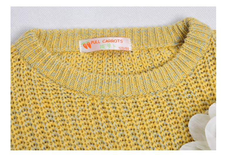 Pull fille PULL CARROTS à manche longue - Ref 2105884 Image 28