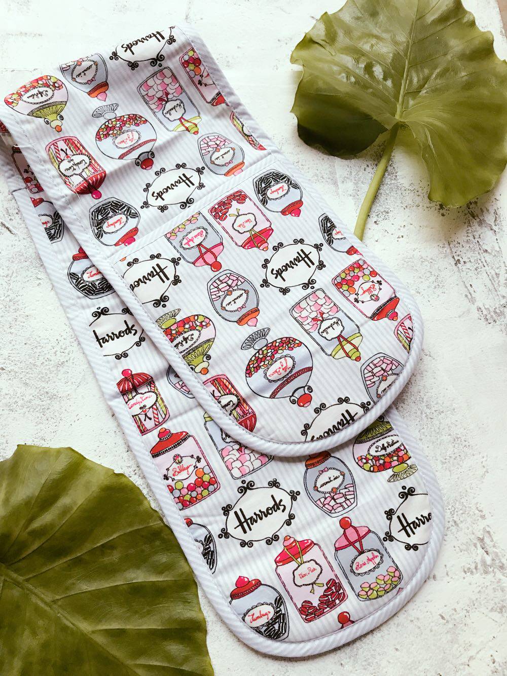 Zhou A home#Harr* ds baked sweet blemish semi-finished bidirectional microwave oven gloves