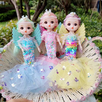 24 cm small number of wedding dresses paparazzi doll pendants mermaid barypyrene princess girl presents children toy pendants