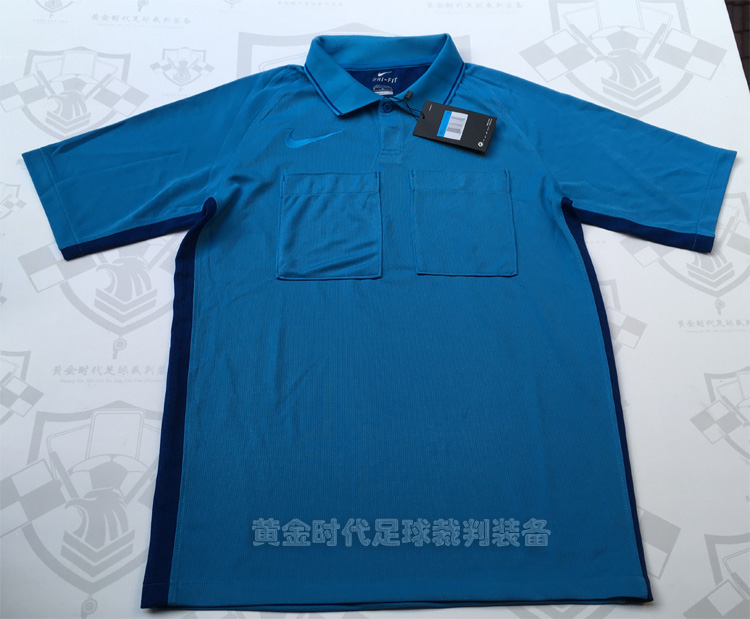 2019 New Football Referee Clothes Blue Short Sleeve Set (LM Pants Sold Out)