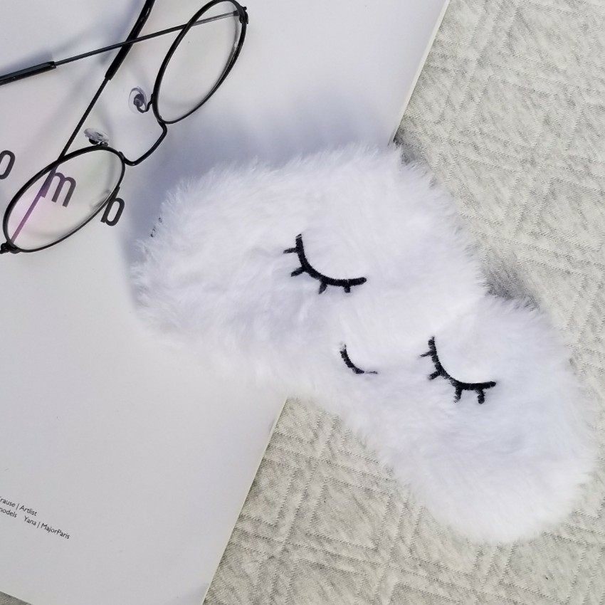 Sleeping goggles sleep blackout, breathable, cute plush goggles