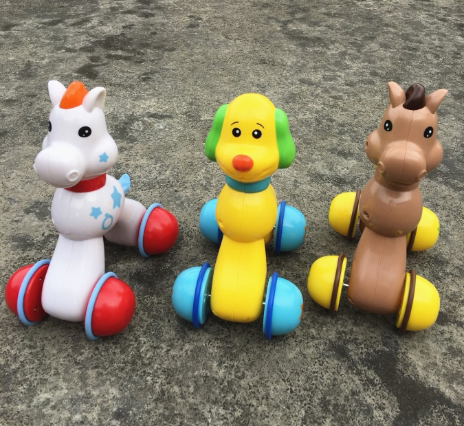 Good quality of foreign trade Sliding Puppies Small Deer Toddlers Crawl Early To Teach Toys