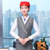 chuyên nghiệp bộ CV thời trang trang trí quần áo bảo hộ ngựa Clip chuyến bay khách sạn attendant quần áo lao động làm đẹp mới của phụ nữ áo giáp ngắn của 