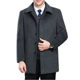 Woodpecker middle-aged and elderly cashmere coat men's mid-length warm thick middle-aged dad's wool woolen coat men