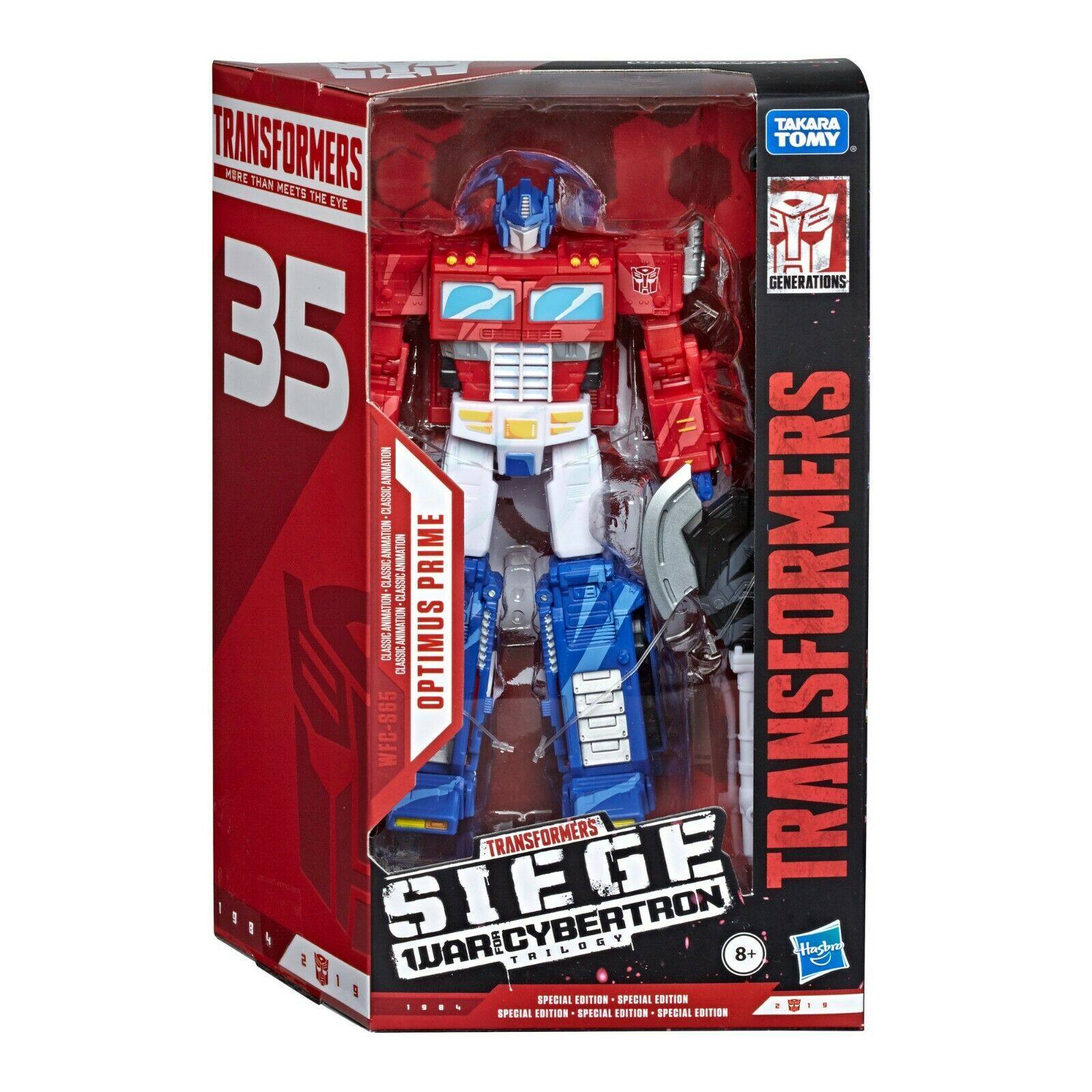 Transformers Siege series two-dimensional Optimus Prime Megatron brand new boxed