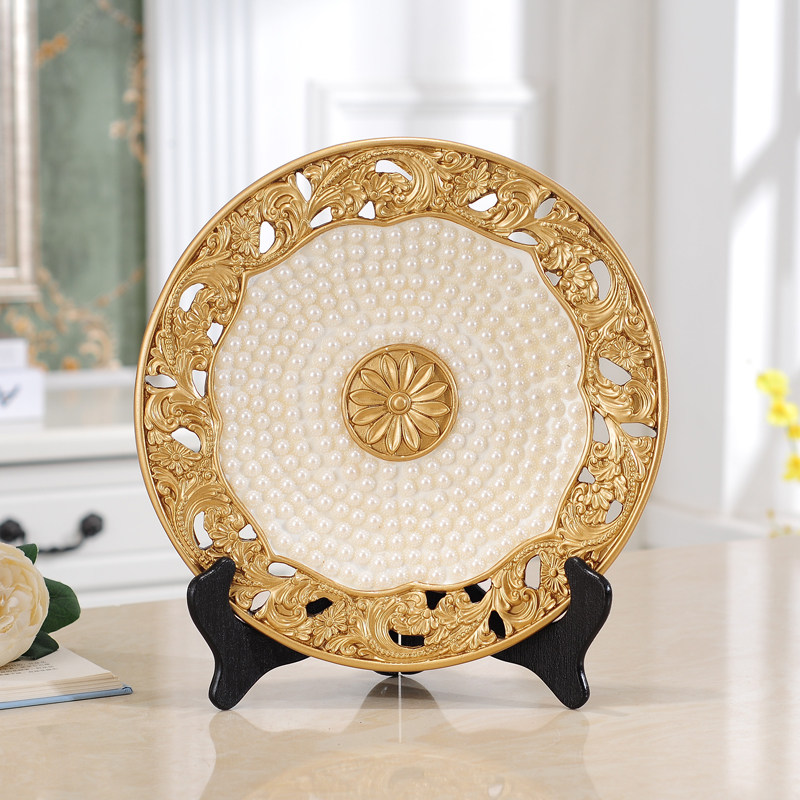 Eurostyle hanging disc pendulum pieces Home Accessories Living Room Xuan Guan Wine Cabinet TV Cabinet Decoration Plate Crafts Gifts Swing Accessories Creative Furnishing