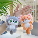 Милая плюшевая подвеска, игрушка, тряпичная кукла, украшение на сумку, брелок, лиса, енот, популярно в интернете