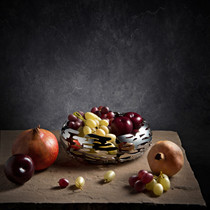 Spot Italy Alessi BARKNEST metal stainless steel hollow fruit basin fruit basket bread basket
