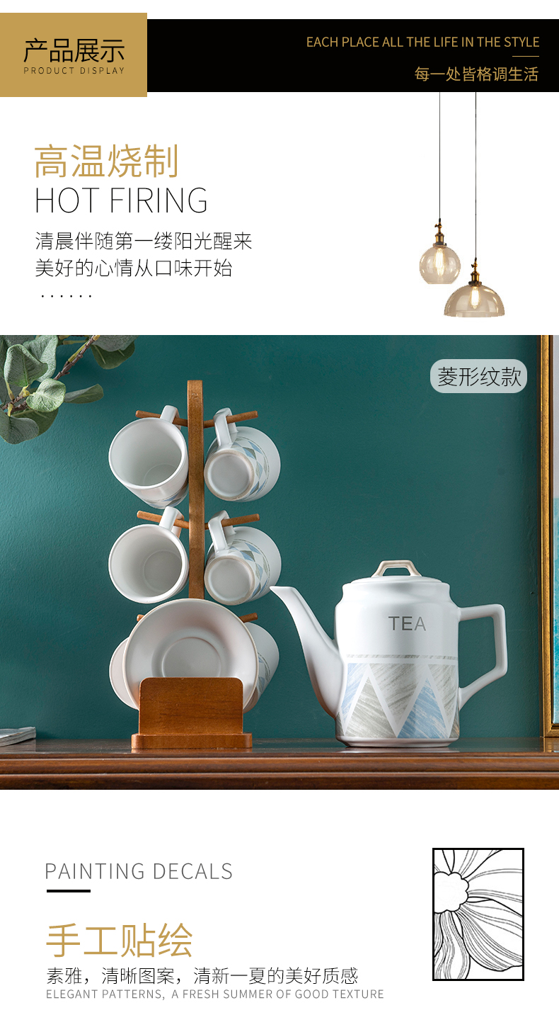 Ceramic large teapot heat - resistant single pot home filtration teapot cold KaiShuiHu large - capacity cold coffee pot, kettle