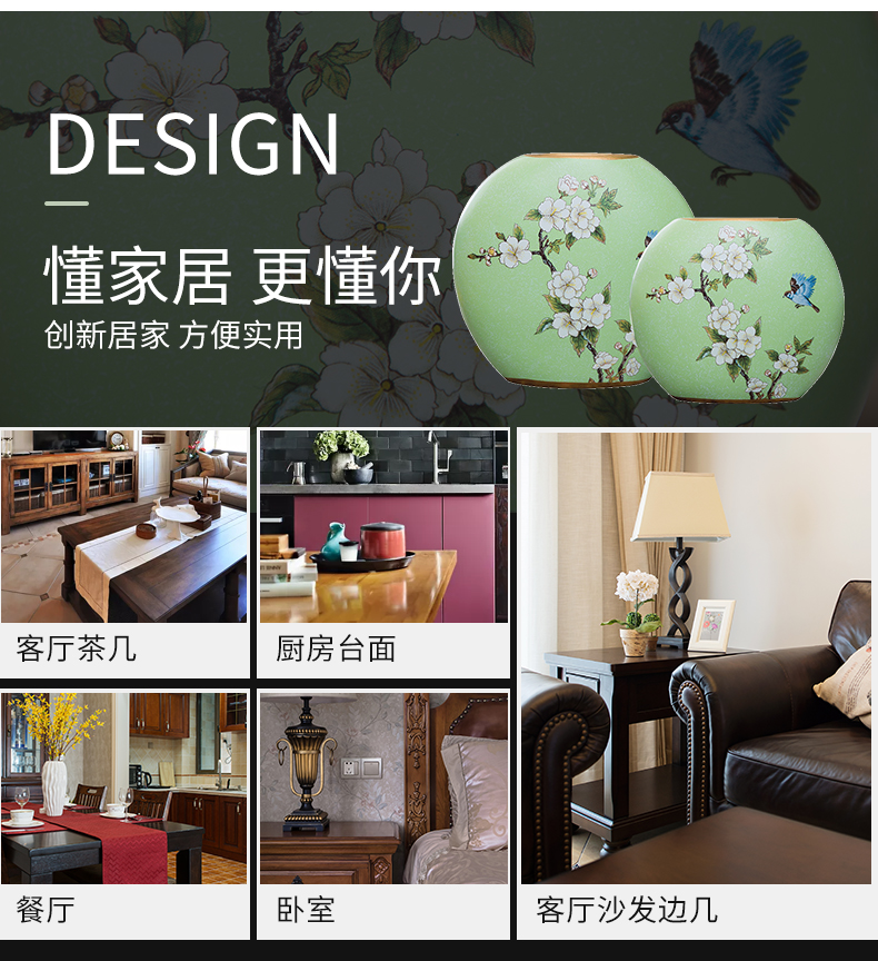 The Original European ceramic vase simulation flower flower, dried flower, flower implement American home sitting room adornment is placed in the New Year