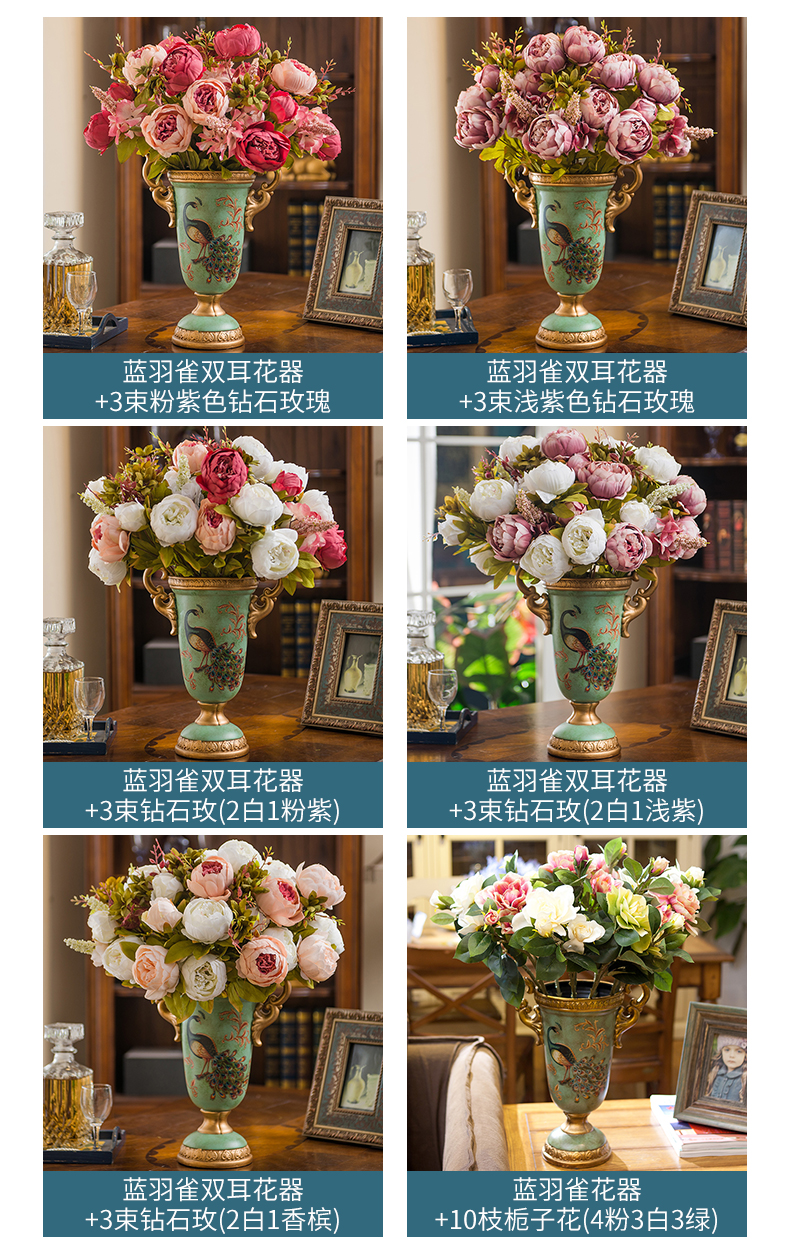 American pastoral ceramic vase creative flower arranging device European sitting room between example overall floral decoration household furnishing articles