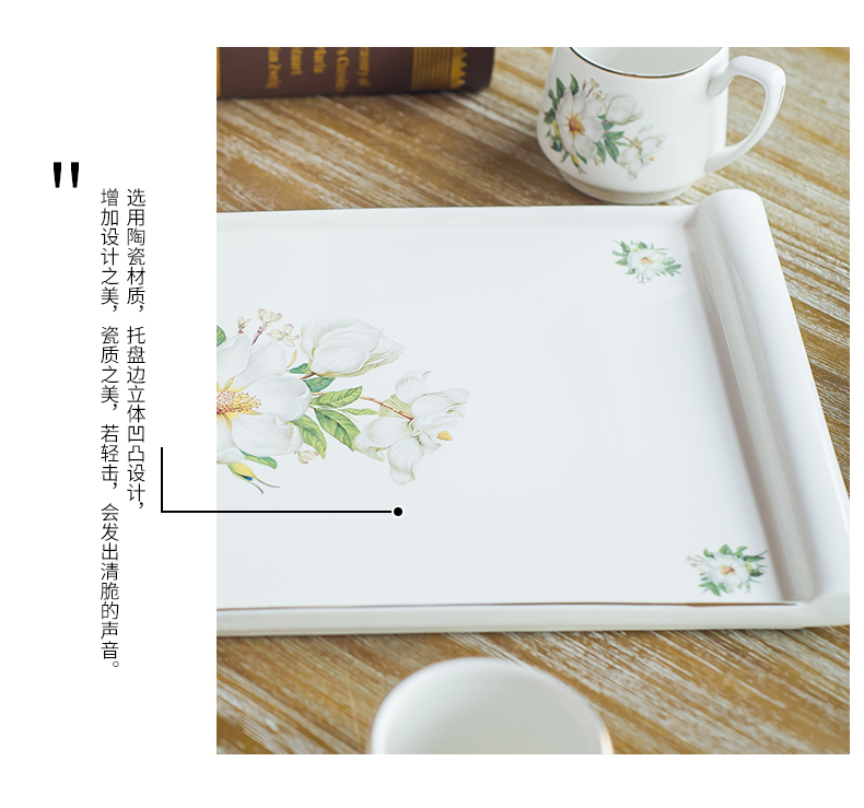 European coffee cup suit creative contracted English afternoon tea tea sets red cup dish of ceramic tea set