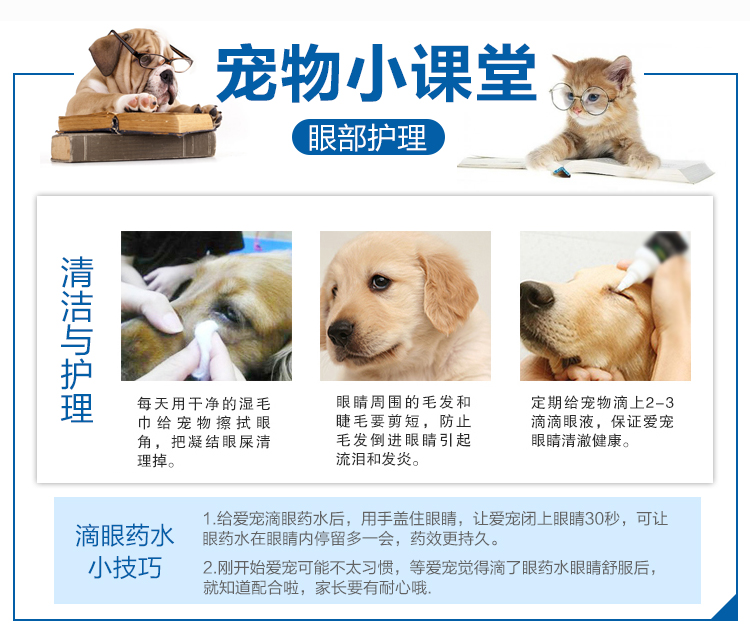 Vận chuyển xác thực USA Falcone Maple pet dog cat nước mắt loại bỏ chất lỏng thuốc nhỏ mắt kháng khuẩn 30ML - Cat / Dog Medical Supplies máy siêu âm thú y giá rẻ