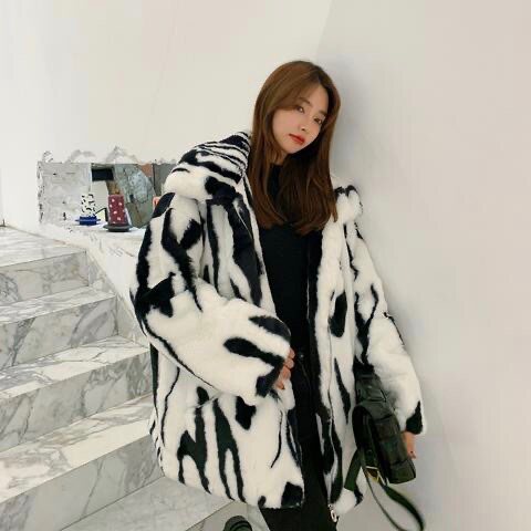 Lamb suede jacket woman 2020 autumn winter new 100 hitch Taste Loose Thickened milk Imitation Leather Grass Fried Street Jacket