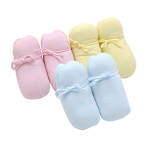 Baby Baby Boy Spring Autumn Winter Pure Cotton Clip Cotton Baby Cover Feet Warm Shoes Old Motherly Hand Shoes 0-6 Months