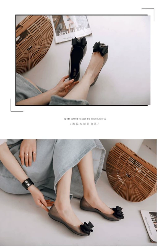 Giày đi mưa nữ thời trang Phiên bản Hàn Quốc Giày chống trượt dành cho người lớn ngắn 2018 mùa hè mới miệng nông cao su không thấm nước giày cao su
