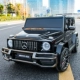 Двухместное Mercedes-Benz маленькое солнце [черное] полностью функционирует + кожаное сиденье + четырехколесный привод + мягкое колесо