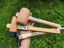 Oak rubber dual-use hammer decoration and installation hammer woodworking hammer hammer mallet export to Japan wood art recommended easy to use