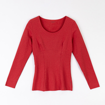 TIOR combed colour cotton heat mill wool-coloured spun-free plastic-type female blouse G78230Y